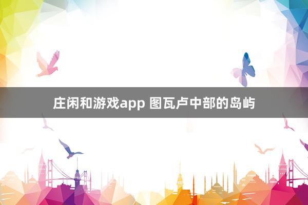 庄闲和游戏app 图瓦卢中部的岛屿